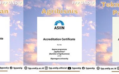 Tiga Program Studi FPP UNDIP Berhasil Meraih Akreditasi Internasional